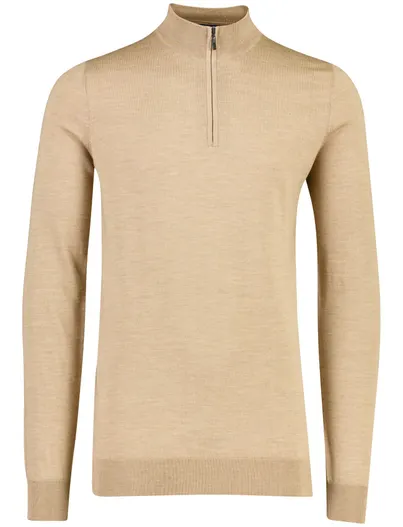 Portofino Trui Portofino camel half zip