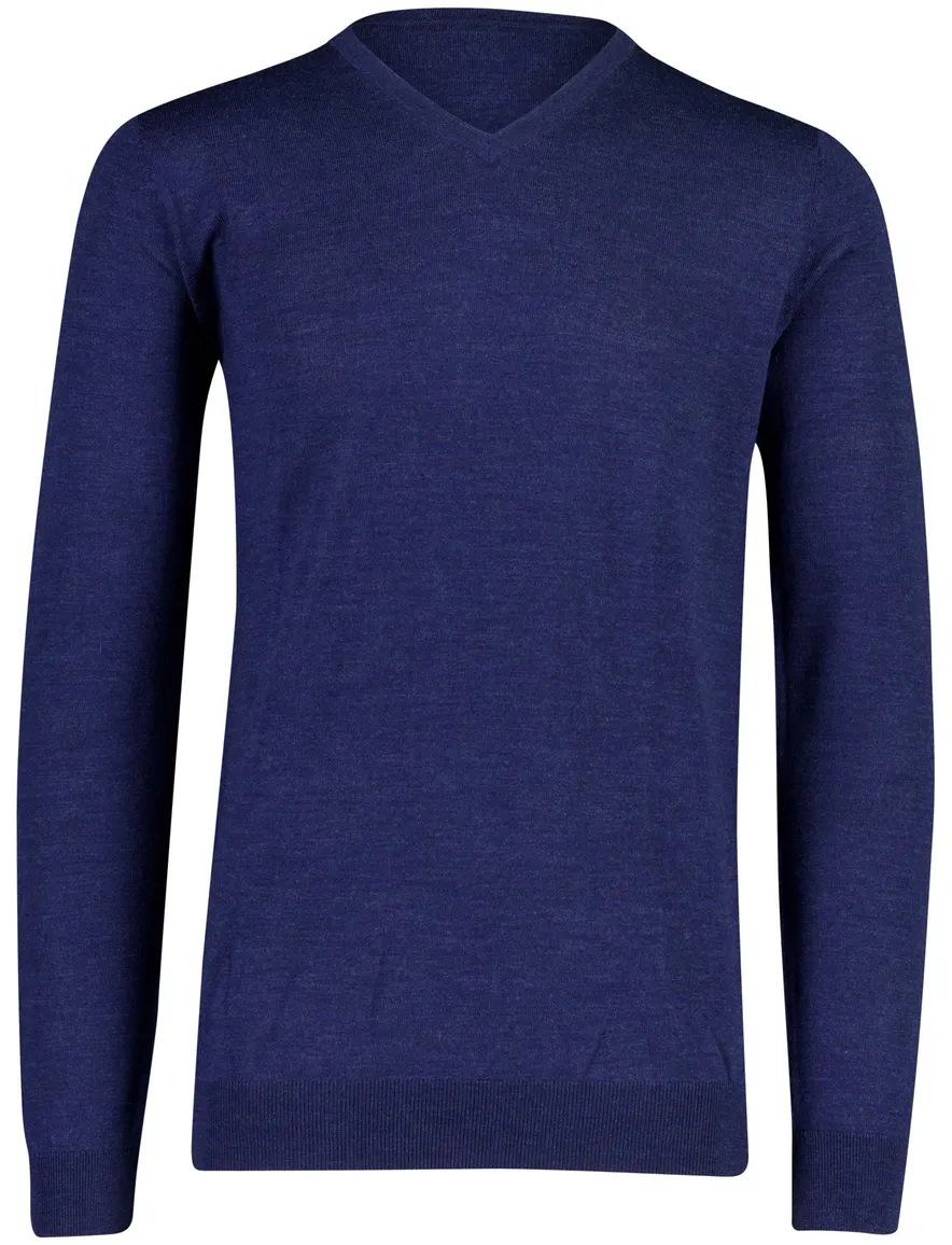Portofino trui donkerblauw fijn gebreid