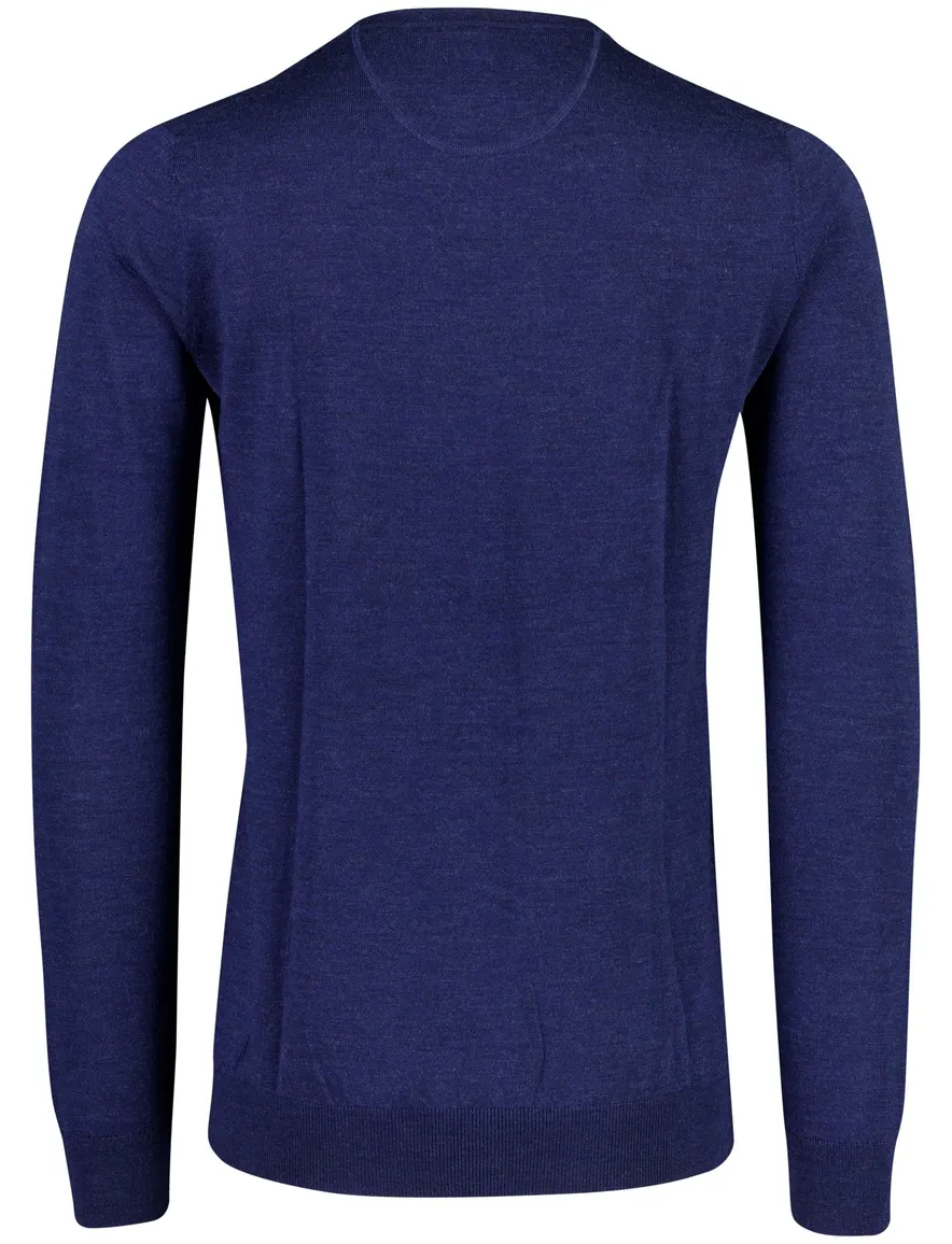 Portofino trui donkerblauw fijn gebreid