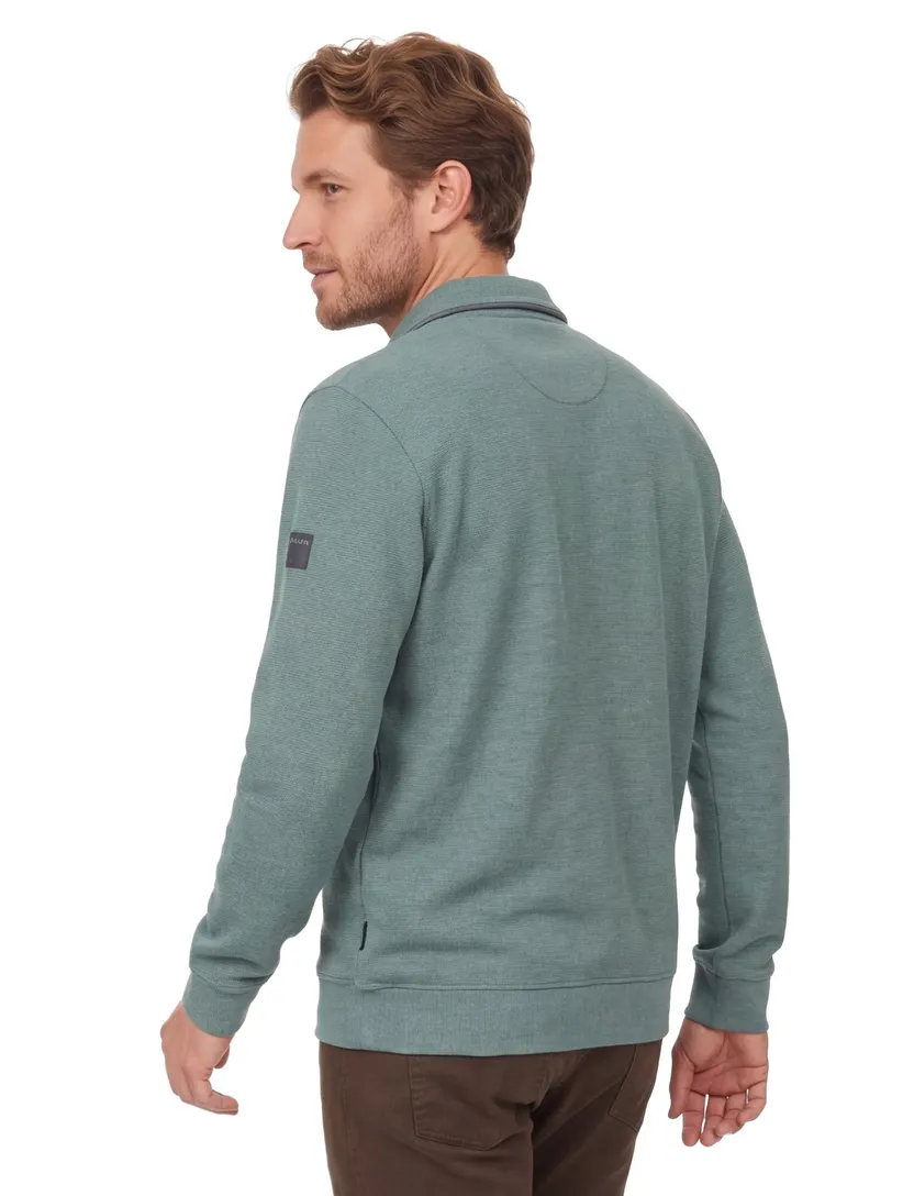 Casa Moda half zip trui turquoise