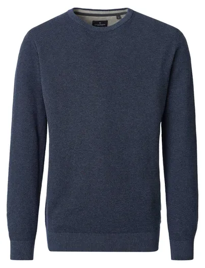Casa Moda Casa Moda trui ronde hals donkerblauw