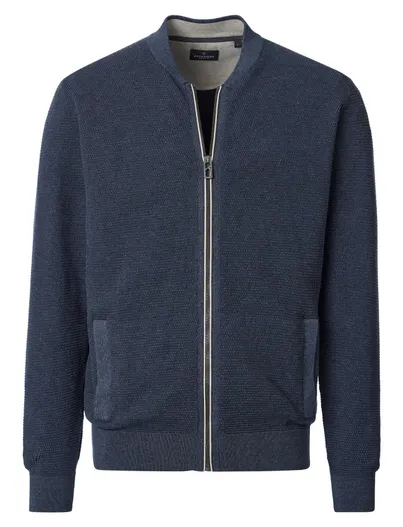 Casa Moda Casa Moda sweatvest donkerblauw katoen