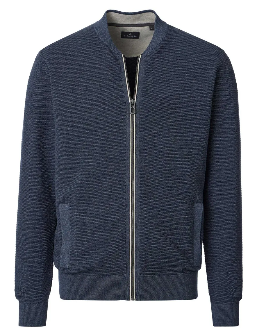 Casa Moda sweatvest donkerblauw