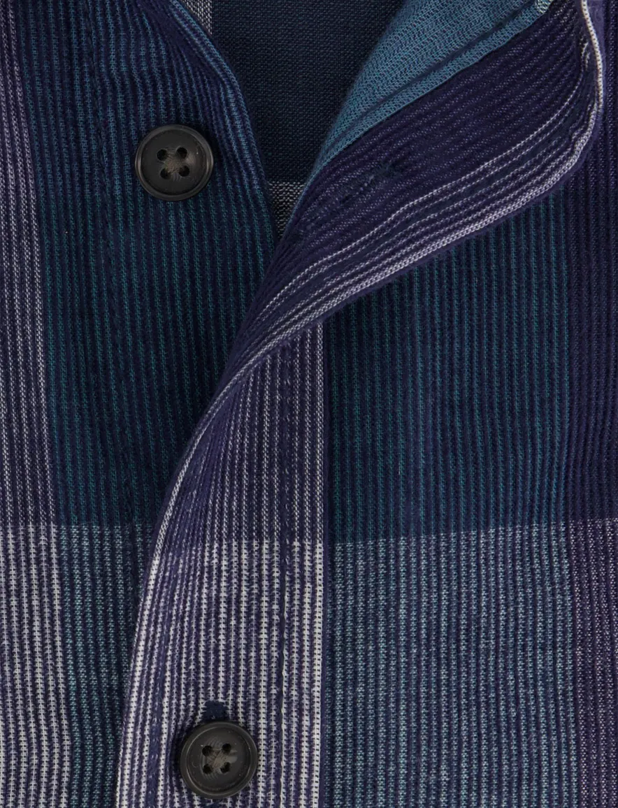 Casa Moda Casual Fit overhemd gestreept donkerblauw