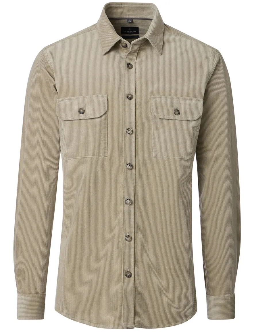 Casa Moda corduroy overshirt beige