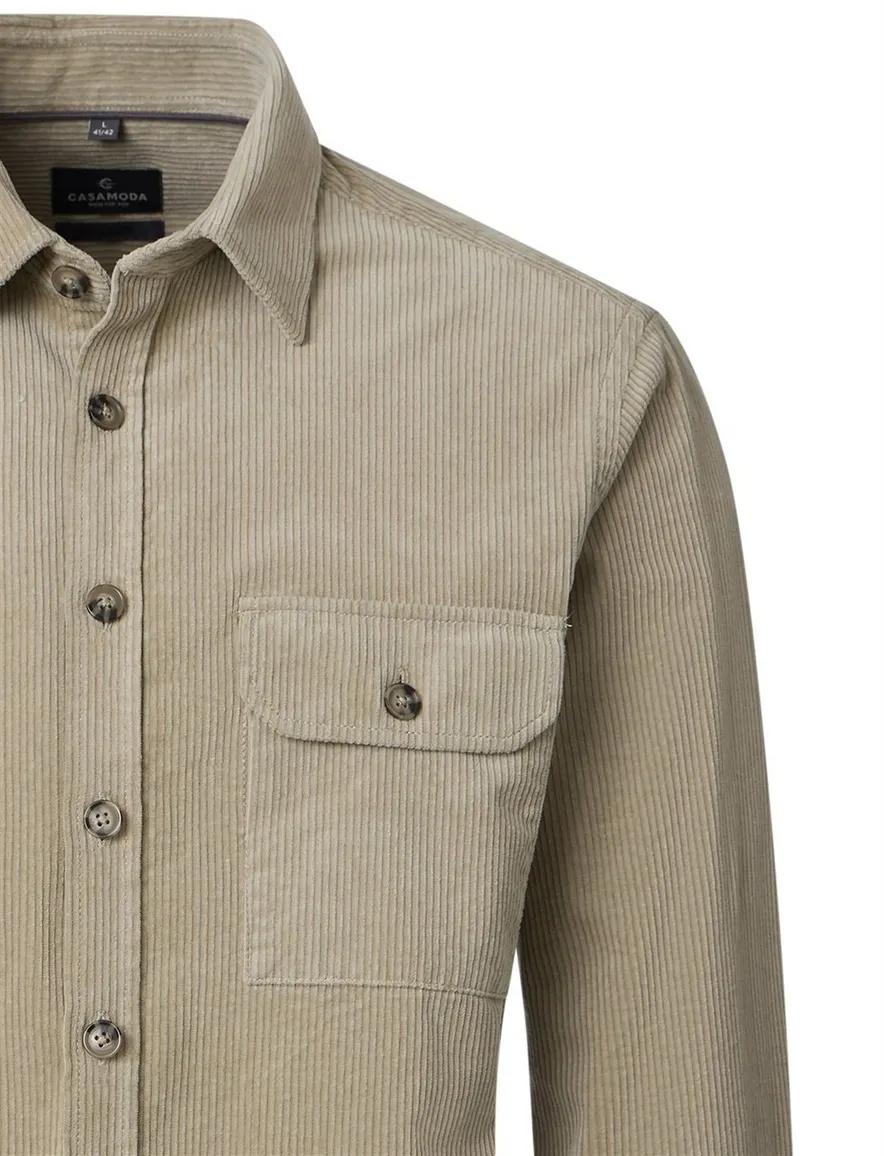 Casa Moda corduroy overshirt beige