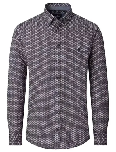 Casa Moda Overhemden Casa Moda Casual Fit donkerblauw
