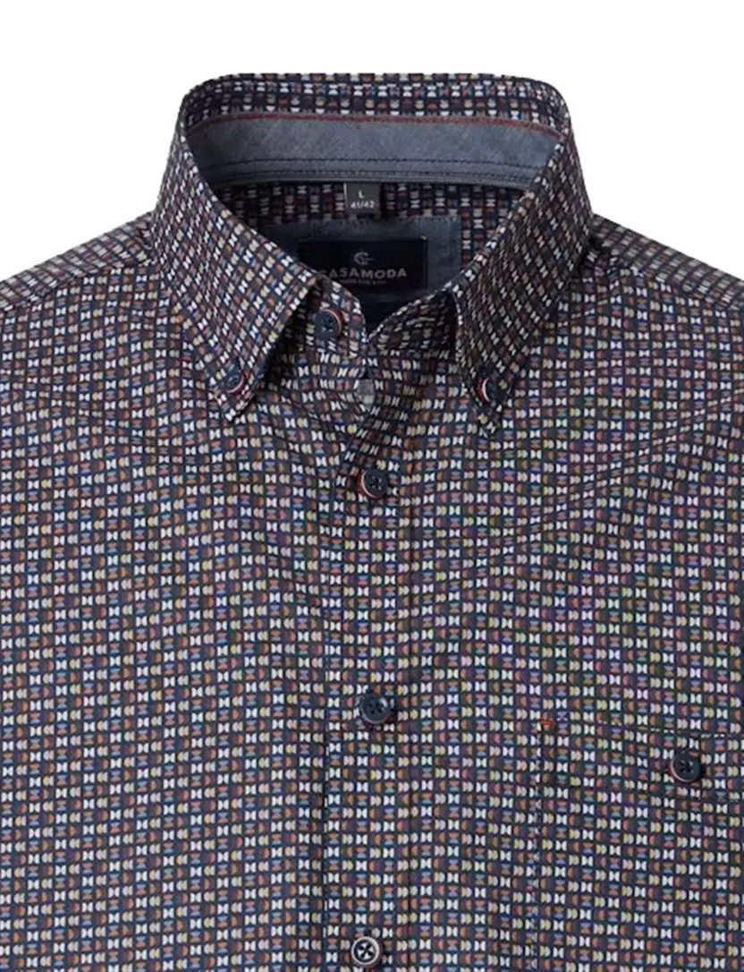 Overhemden Casa Moda Casual Fit donkerblauw