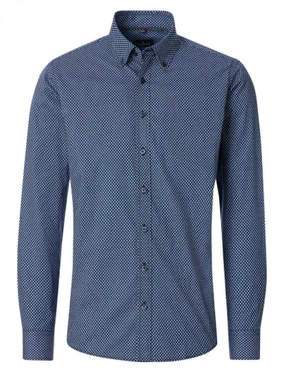 Casa Moda Overhemd Casa Moda blauw print butt