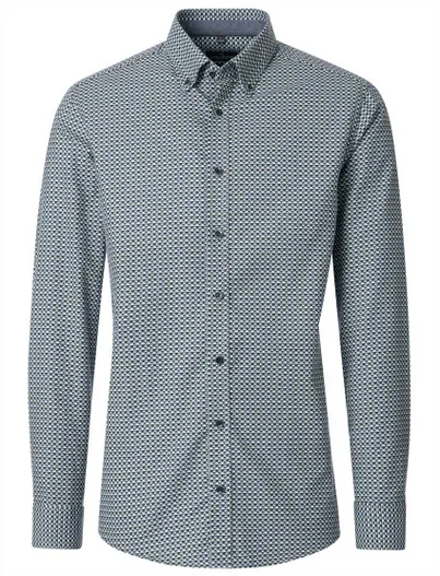 Casa Moda Overhemd Casa Moda Casual Fit groen
