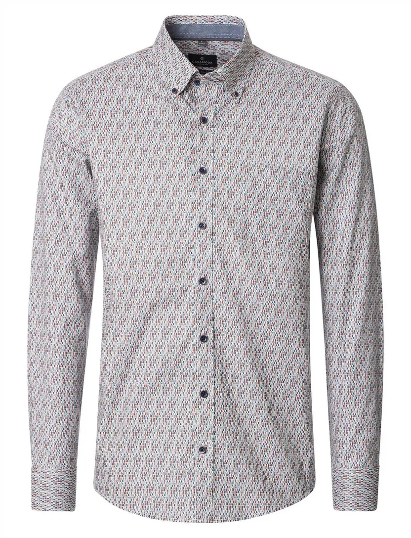 Overhemd Casa Moda Casual Fit wit geprint