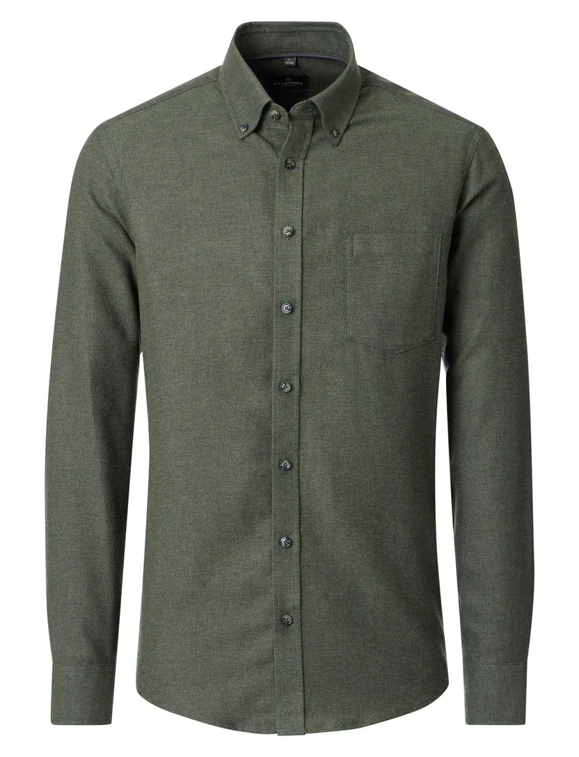 Overhemd Casa Moda Casual Fit olijfgroen