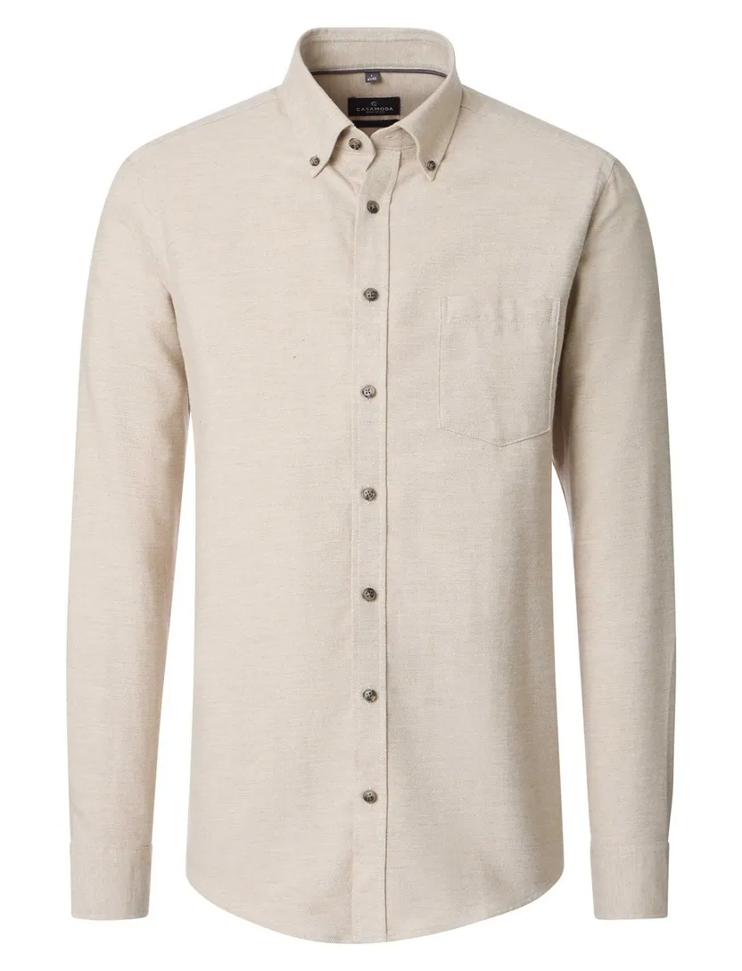Overhemd Casa Moda Casual Fit beige