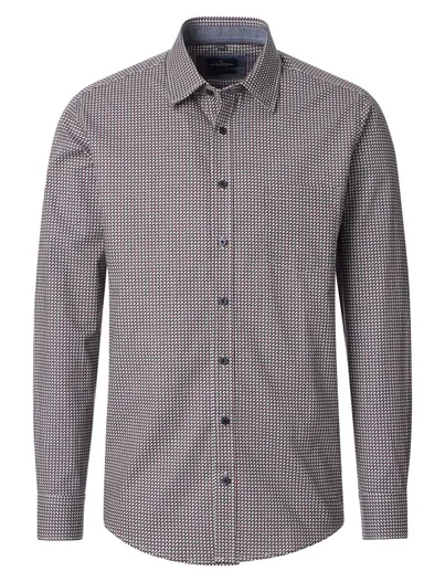 Casa Moda Overhemd Casa Moda Casual Fit rood geruit