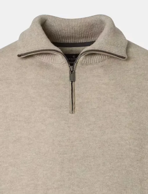 Trui Casa Moda beige lamswol