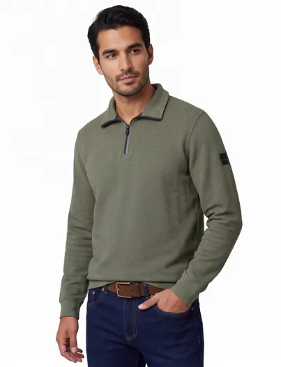 Casa Moda Trui Casa Moda groen wijde fit