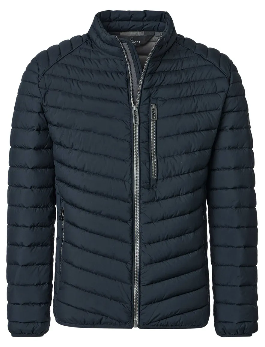 Casa Moda gewatteerde jas donkerblauw