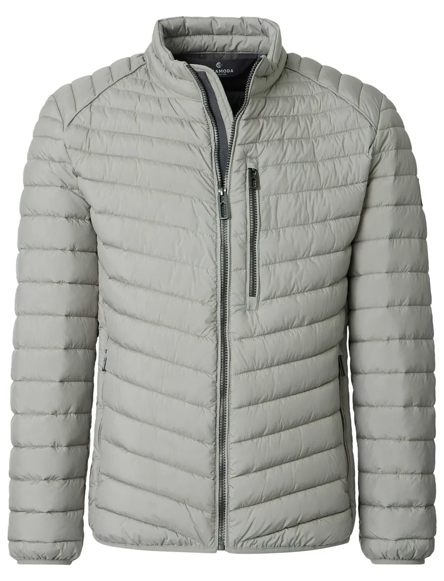 Casa Moda gewatteerde jas zilver