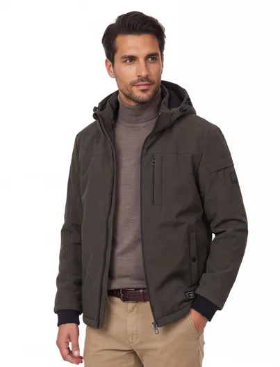 Casa Moda Windjack Casa Moda donkergroen