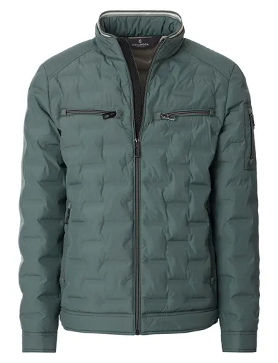 Casa Moda Casa Moda windjack turquoise met ritssluitingzakken