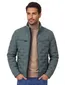 Windjack Casa Moda turquoise borstzakken rits