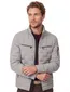 Windjack Casa Moda zilver borstzakken rits