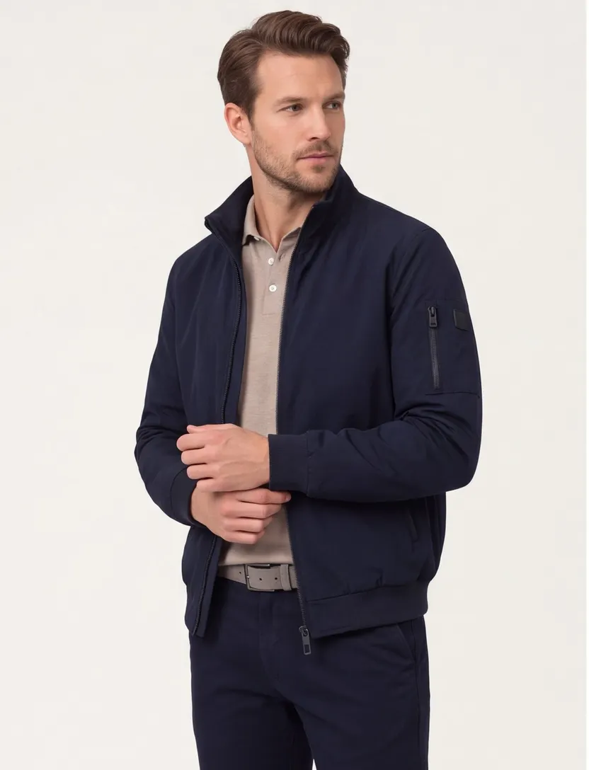 Bomberjack Casa Moda donkerblauw