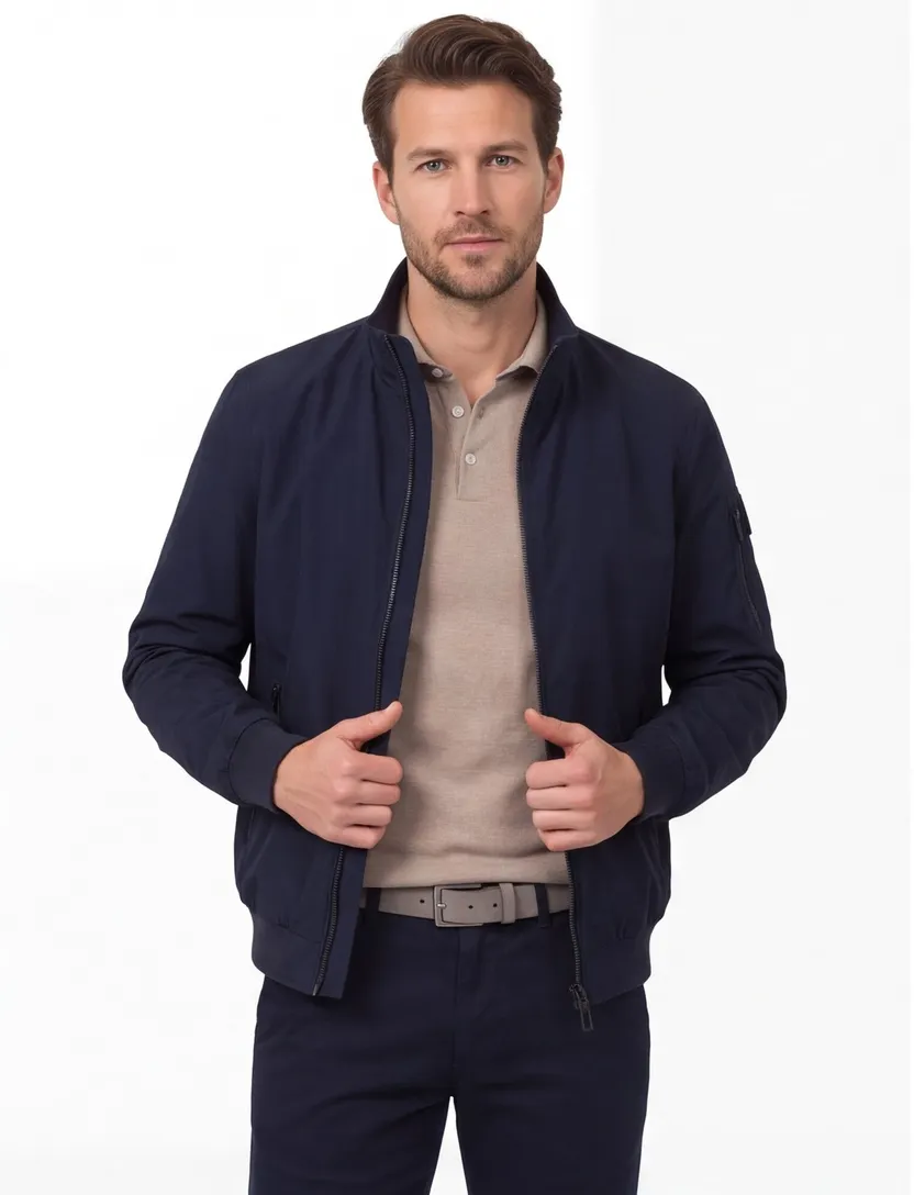 Bomberjack Casa Moda donkerblauw