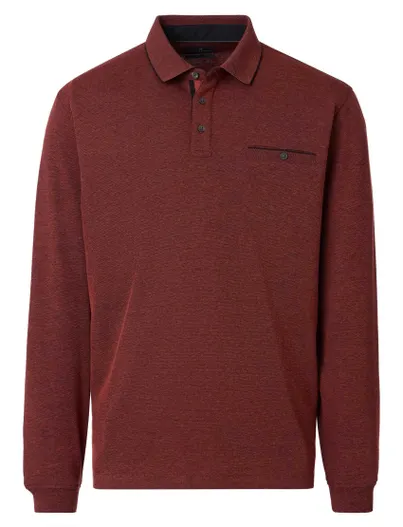 Casa Moda Casa Moda poloshirt rood oranje