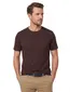 T-shirt Casa Moda bruin katoen ronde hals