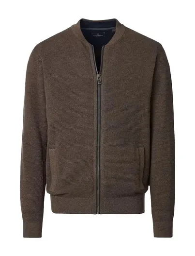 Casa Moda Casa Moda outdoor vest bruin gebreid