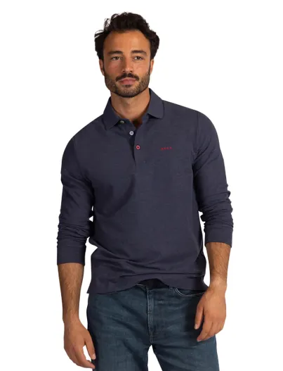 New Zealand Poloshirt New Zealand blauw gemeleerd