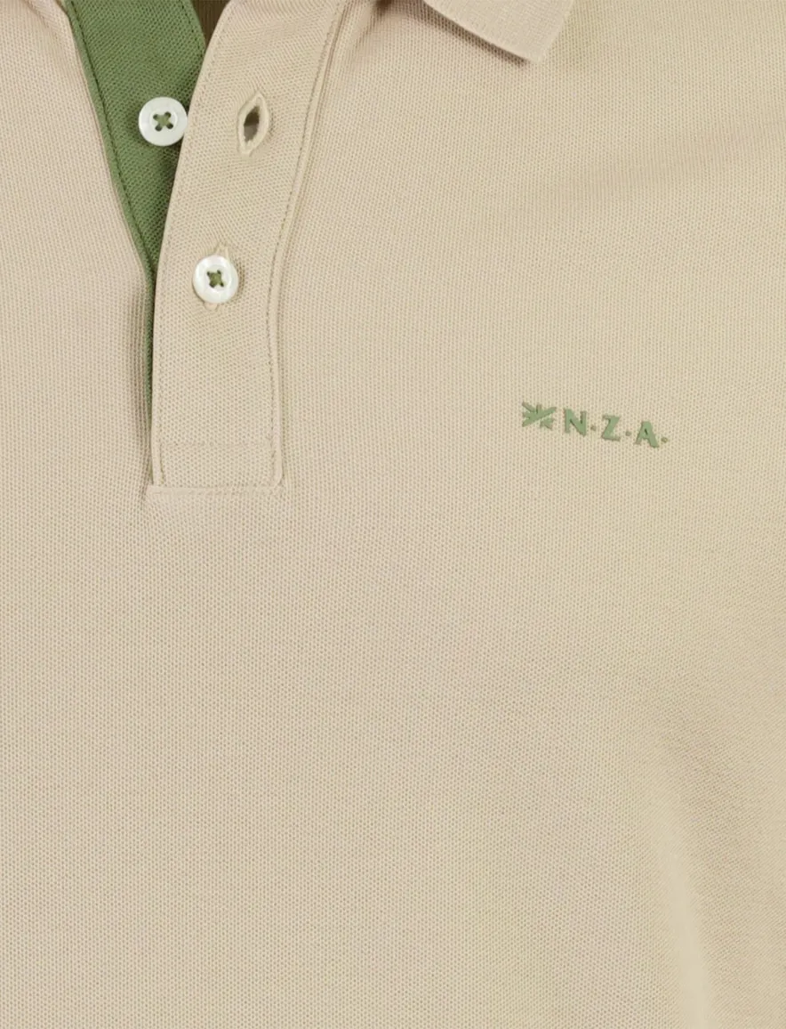 New Zealand poloshirt pique beige