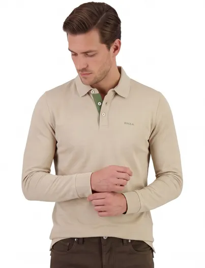 New Zealand New Zealand poloshirt pique beige