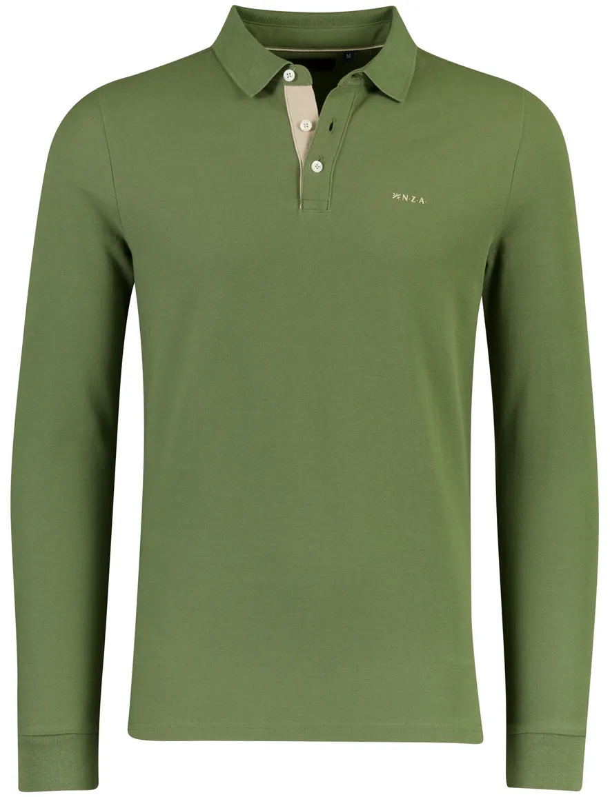 New Zealand poloshirt groen piqué