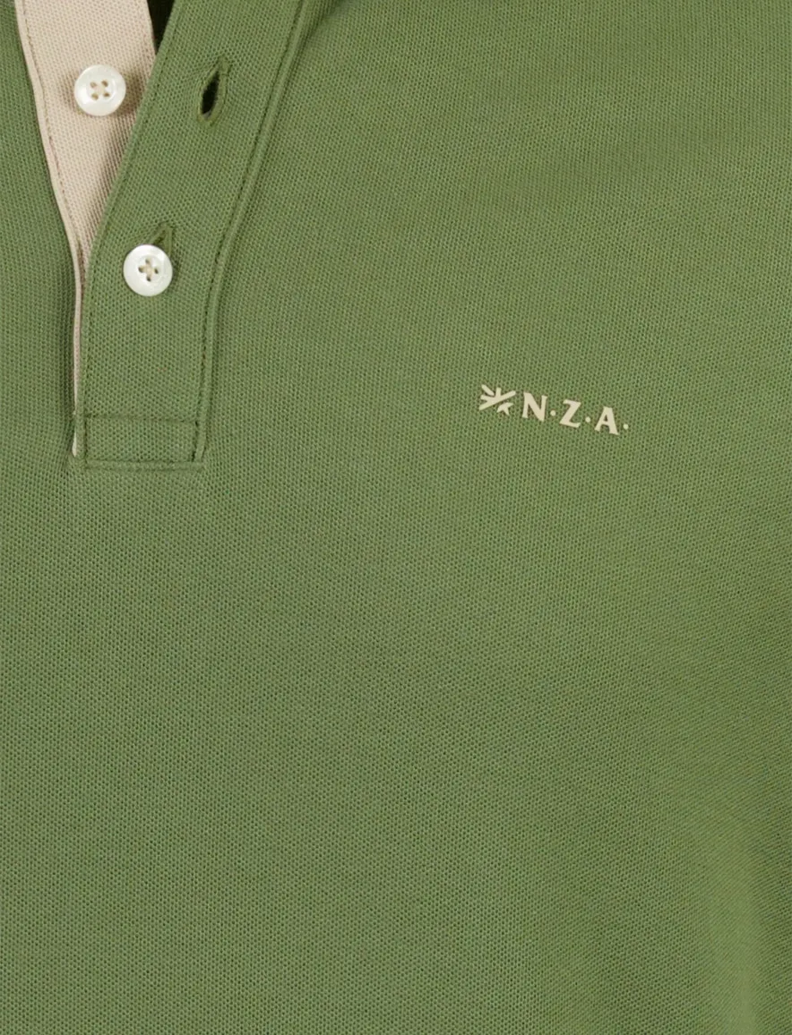 New Zealand poloshirt groen piqué