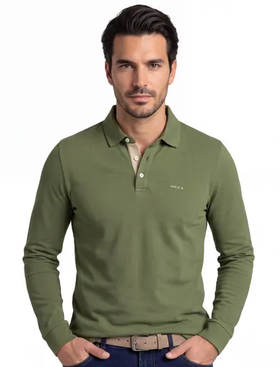 New Zealand New Zealand poloshirt groen piqué