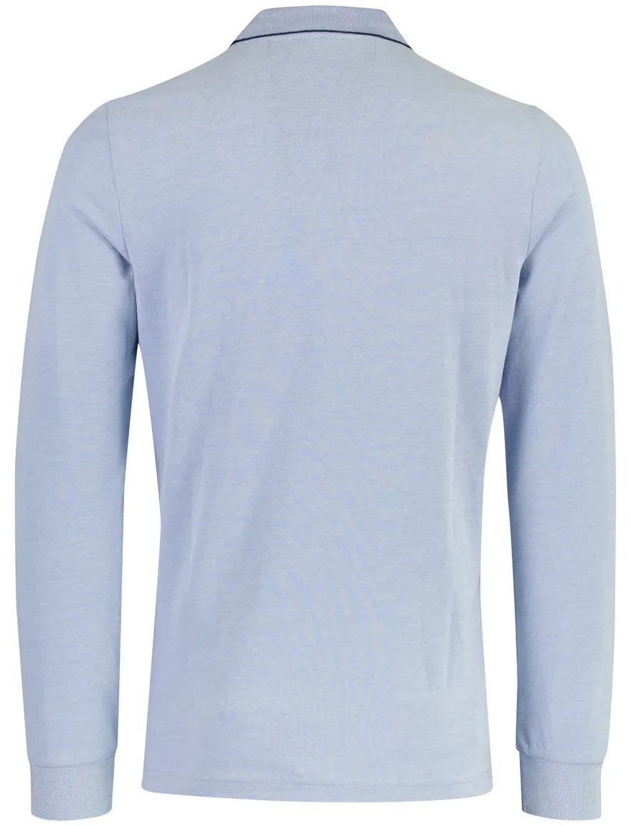 Poloshirt New Zealand lichtblauw 26GN206-SOFT OCEAN MELANG