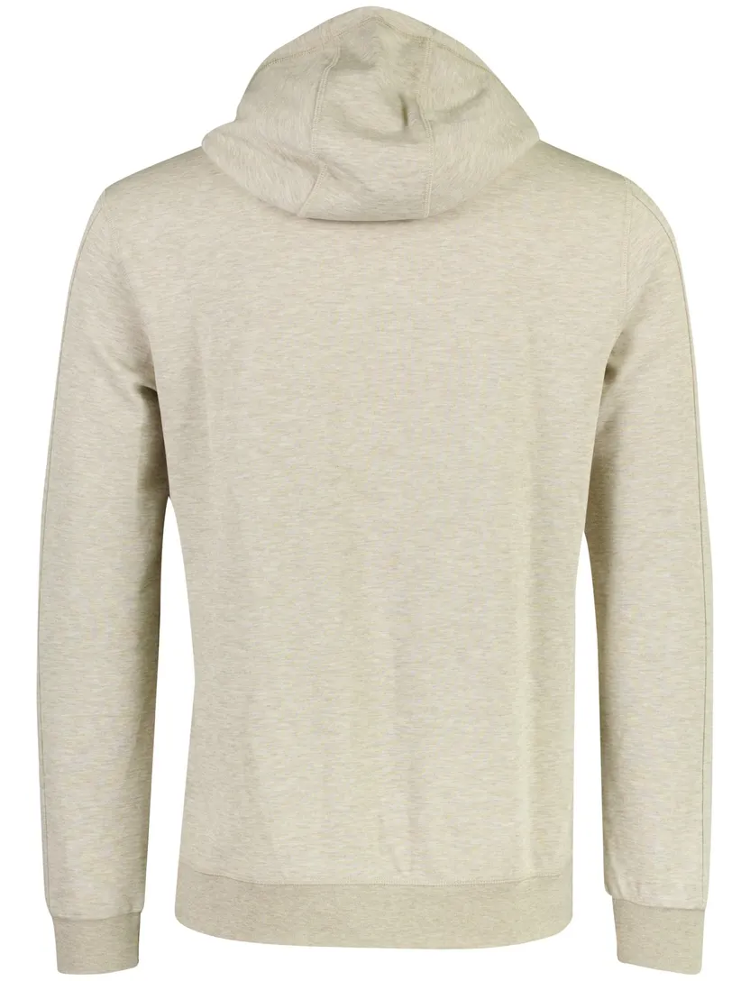 Hoodie New Zealand beige met opdruk
