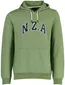Hoodie New Zealand groen gemeleerd met opdruk