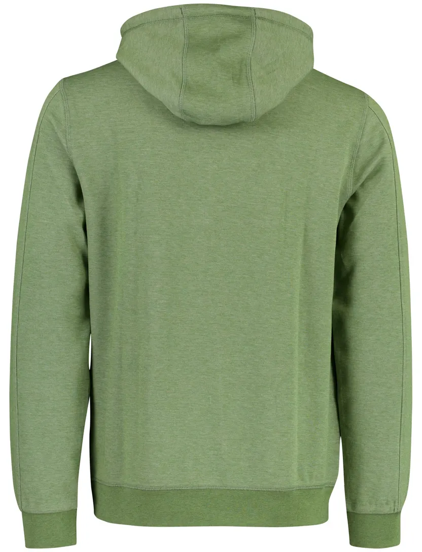 Hoodie New Zealand groen gemeleerd met opdruk