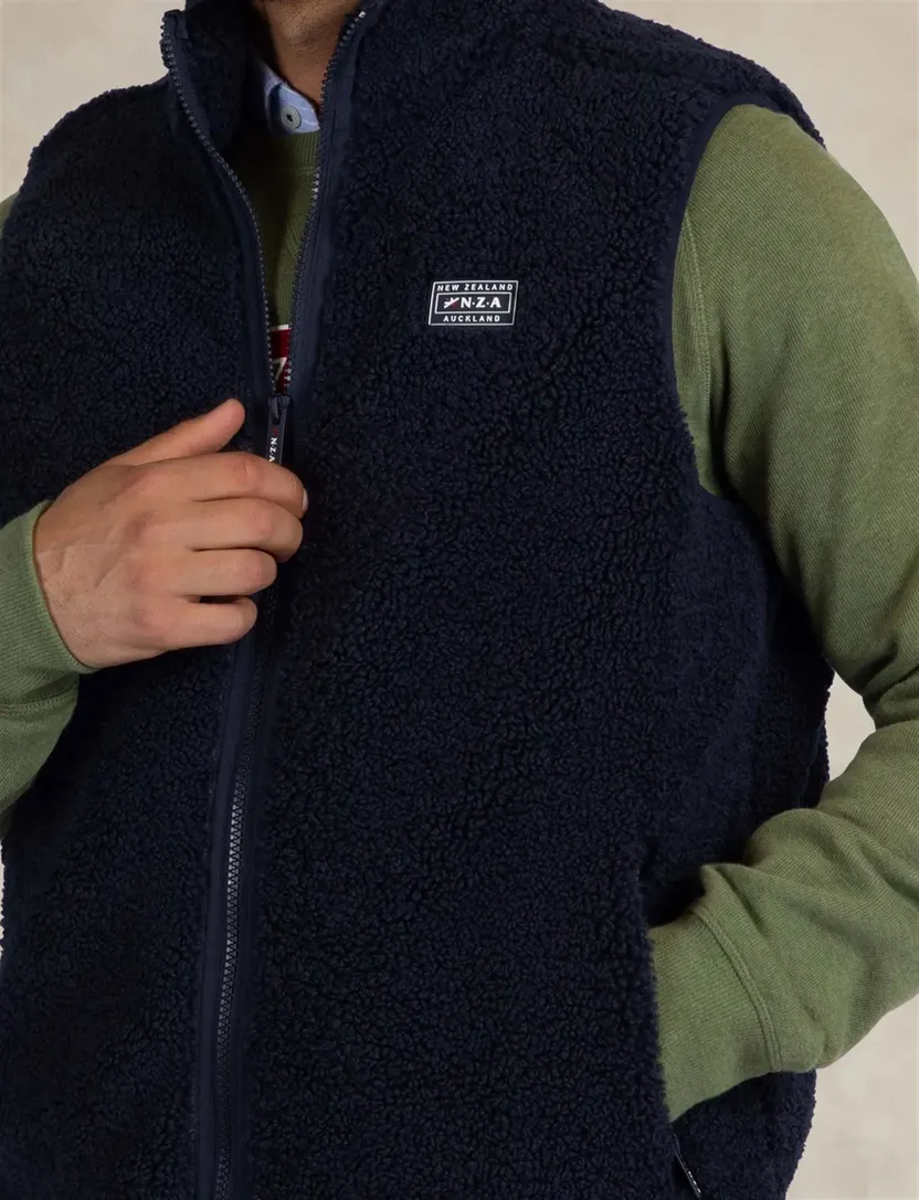 Bodywarmer New Zealand navy wijde fit