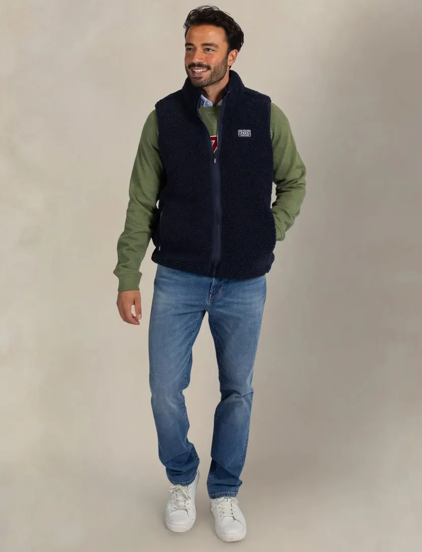 Bodywarmer New Zealand navy wijde fit