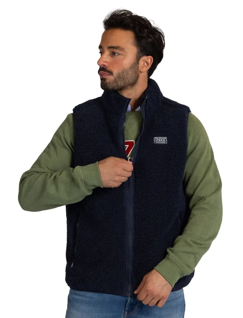 Bodywarmer New Zealand navy wijde fit