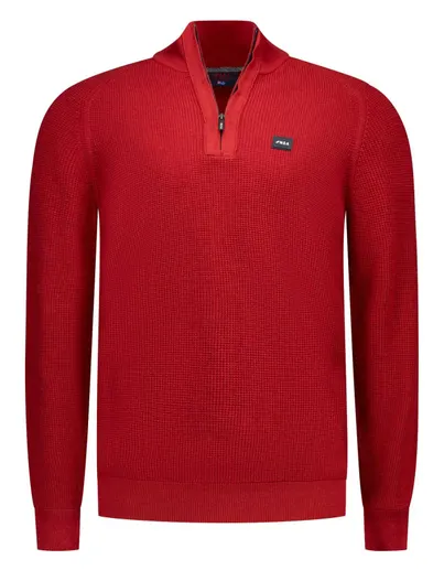 New Zealand Trui New Zealand half zip rood