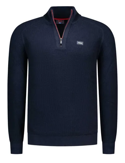 New Zealand New Zealand half zip trui donkerblauw