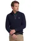 New Zealand half zip trui donkerblauw