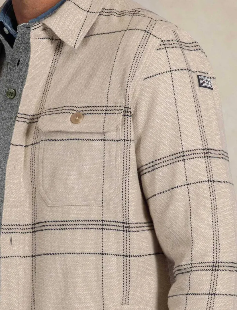 overshirt new zealand beige geruit