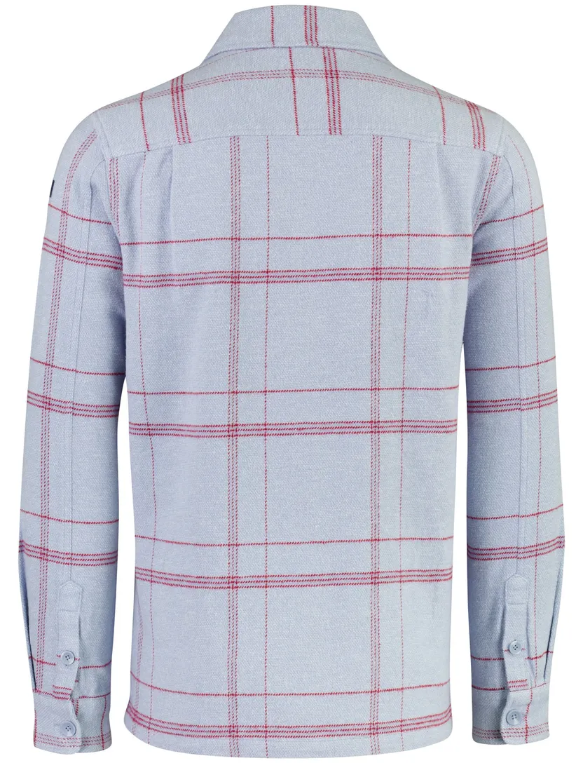 Overshirt New Zealand lichtblauw geruit