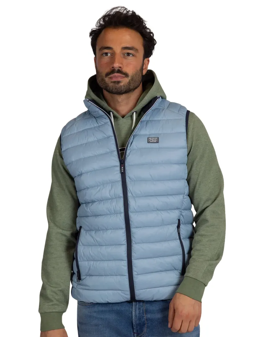 Bodywarmer New Zealand lichtblauw polyamide